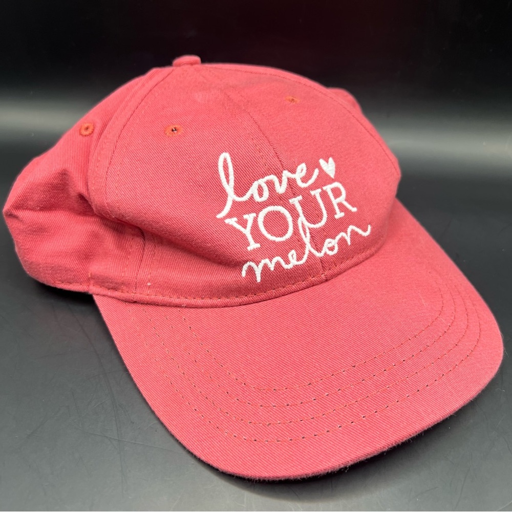 Love Your Melon Red Cap- Adjustable back slide, pre- Owned